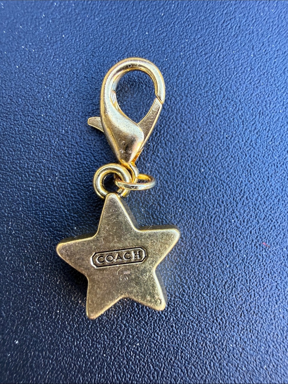 Coach Gold Star Charm Clip-On Accessory